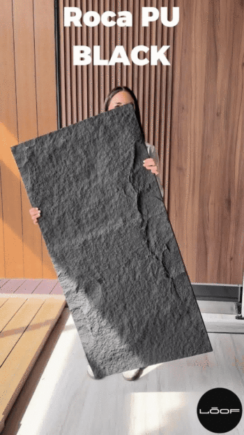 Roca Pu Piedra PU Black Negra